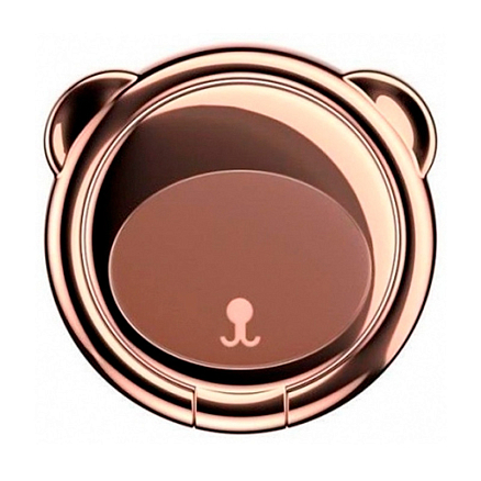 Держатель для телефона на палец Baseus Bear коричневый