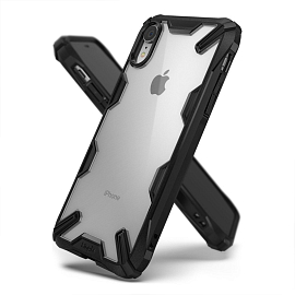 Чехол для iPhone XR гибридный Ringke Fusion X черный