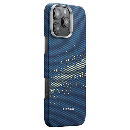 Чехол для iPhone 16 Pro кевларовый тонкий Pitaka MagEZ 4 Milky way galaxy
