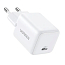 Зарядное устройство сетевое Type-C 20W Ugreen X512 Mini GaN (быстрая зарядка PD, QC) белое