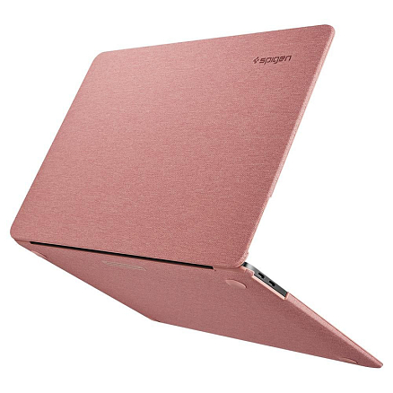 Чехол для Apple MacBook Air 13 (2018-2019) A1932, (2020) А2179 пластиковый Spigen SGP Thin Fit розовый
