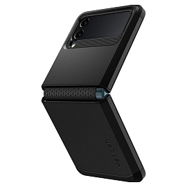 Чехол для Samsung Galaxy Z Flip 3 гибридный для экстремальной защиты Spigen Tough Armor черный