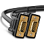 Кабель VGA - VGA (папа - папа) длина 3 м Ugreen VG101 с ферритами черный