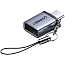 Переходник Type-C - USB 3.0 (папа - мама) Ugreen US270 серый