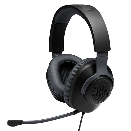 Наушники JBL Quantum 100 полноразмерные с микрофоном игровые черные