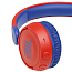 Наушники беспроводные Bluetooth для детей JBL JR310BT накладные складные красно-синие