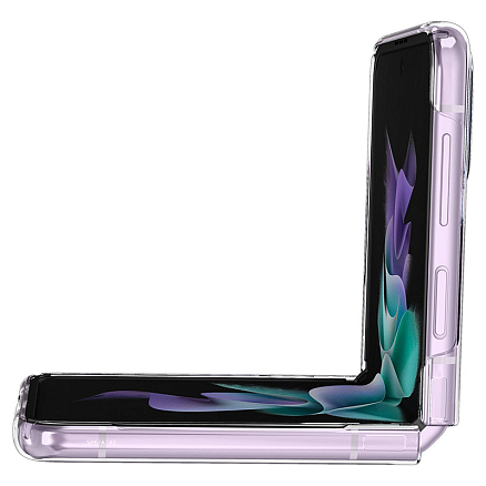 Чехол для Samsung Galaxy Z Flip 3 пластиковый ультратонкий Spigen Air Skin прозрачный
