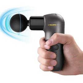 Массажер перкуссионный универсальный беспроводной Naipo Gun MGPC-002 Mini черный