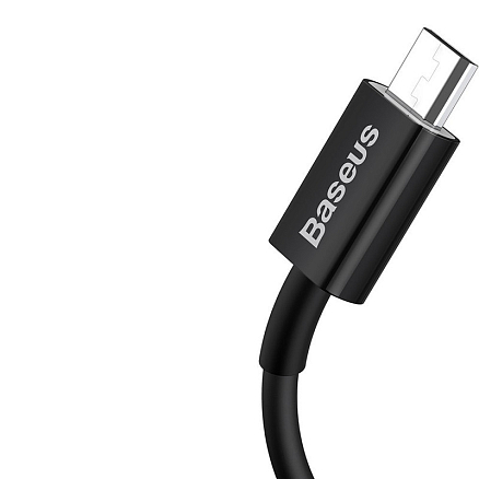 Кабель USB - MicroUSB для зарядки 2 м 2A Baseus Superior черный
