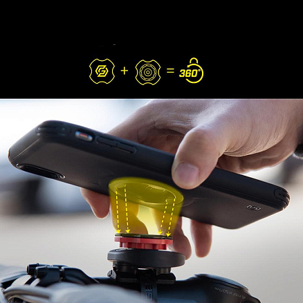 Велосипедный держатель для телефона на руль Spigen Gearlock MS100 черный