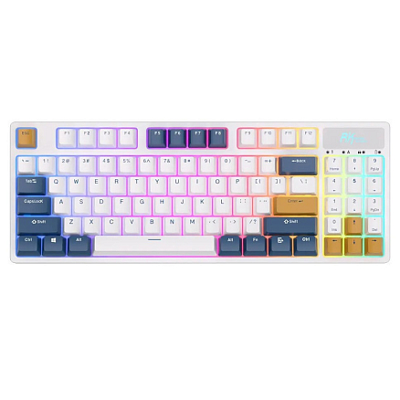 Клавиатура беспроводная Bluetooth Royal Kludge RK89 RK Lemon механическая с подсветкой игровая белая