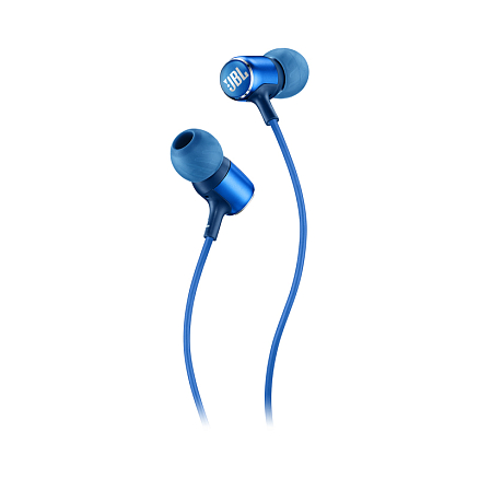 Наушники JBL Live 100 вакуумные с микрофоном синие