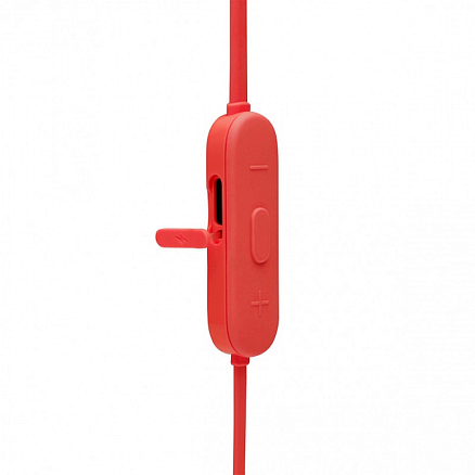 Наушники беспроводные Bluetooth JBL Tune 125BT вакуумные с микрофоном и пультом красные