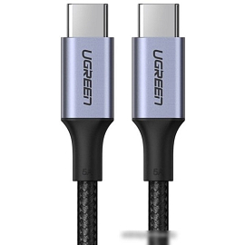 Кабель Ugreen US316 70429 USB Type-C - USB Type-C (2 м, черный)