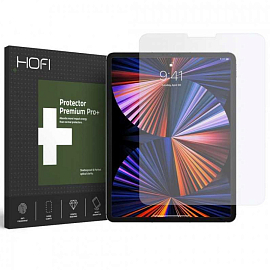 Защитное стекло для iPad Pro 12.9 2020, iPad Pro 12.9 2021, iPad Pro 12.9 2022 на весь экран Hofi Glass Pro+ черное