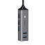 USB 3.0 HUB (разветвитель) на 3 порта USB 3.0 и 2 порта USB 2.0 Baseus Cube серый