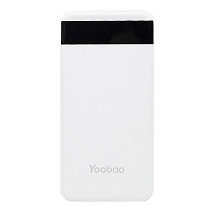 Внешний аккумулятор Yoobao M20 Pro с дисплеем 20000мАч (2хUSB, ток 2А) белый