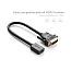 Переходник DVI-D - HDMI (папа - мама) 22 см Ugreen 20118 черный