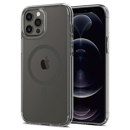 Чехол для iPhone 12 Pro Max гибридный Spigen Ultra Hybrid MagSafe прозрачно-серый