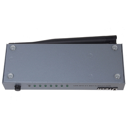 USB 3.0 HUB (разветвитель) на 7 портов активный + WI-FI Dtech DT-3307WF с питанием