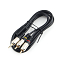 Кабель 3,5 мм - 2RCA (стандартный аудио - тюльпаны) длина 1,5 м Cablexpert CCAB-02 черный