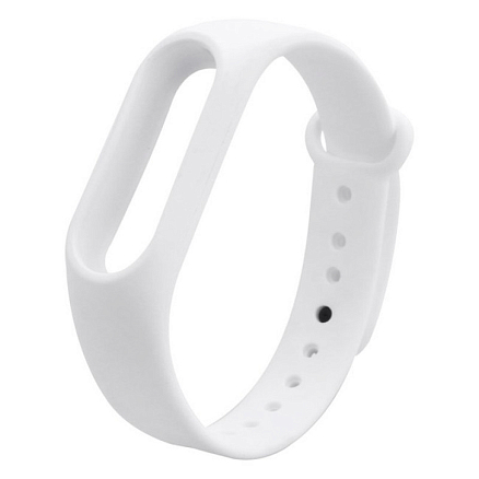 Сменный браслет для Xiaomi Mi Band 2 силиконовый белый