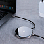 Беспроводная зарядка для телефона с USB хабом на 4 порта Baseus Circular Mirror (быстрая зарядка) c Type-C кабелем черная