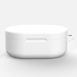 Чехол для наушников Xiaomi Redmi AirDots, AirDots S, AirDots 2, Mi Earbuds Basic, Basic S, Basic 2 силиконовый белый