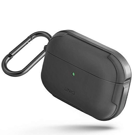 Чехол для наушников AirPods Pro, Pro 2 металлический UNIQ Valencia серый