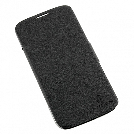 Чехол для Lenovo A830 пластик с кожей Nillkin Fresh черный