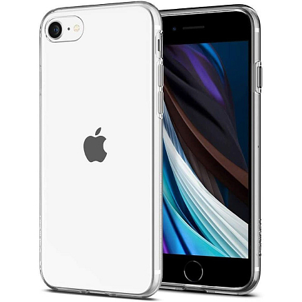 Чехол для iPhone 7, 8, SE 2020, SE 2022 гелевый ультратонкий Spigen Liquid Crystal прозрачный