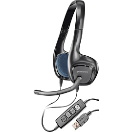 Наушники Plantronics Audio 628 накладные с микрофоном для компьютера в USB порт