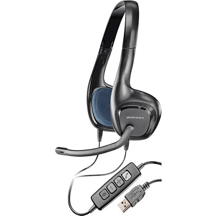 Наушники Plantronics Audio 628 накладные с микрофоном для компьютера в USB порт