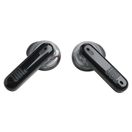 Наушники TWS беспроводные JBL Tune Flex Ghost вкладыши с микрофоном и активным шумоподавлением прозрачно-черные