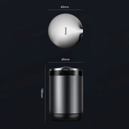 Пепельница в автомобиль с подсветкой Baseus Premium серая