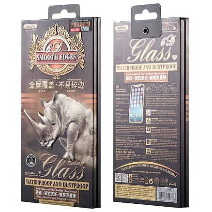 Защитное стекло для iPhone 12, 12 Pro на весь экран противоударное Remax Sino 3D матовое черное