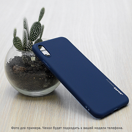 Чехол для iPhone XR гелевый Smtt темно-синий