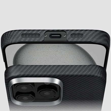 Чехол для телефона Pitaka Ultra-Slim для iPhone 16 Pro (черный)