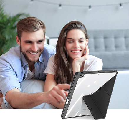 Чехол для iPad 10.9 2022 гибридный - книжка Dux Ducis Magi черный