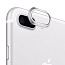 Защитное кольцо на камеру для iPhone 7 Plus, 8 Plus серебристое