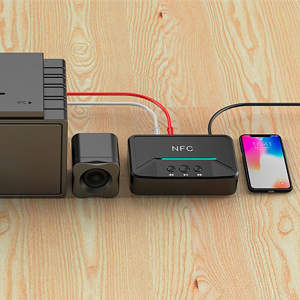 Bluetooth аудио адаптер (ресивер) 3,5 мм + 2RCA + USB Comfast CF-BT200 NFC V5.0 