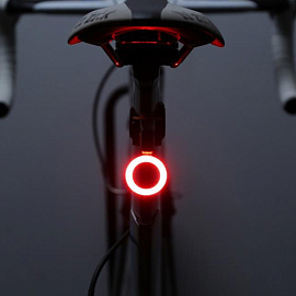 Велофонарь задний аккумуляторный Deemount BCL-081 круг