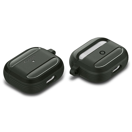 Чехол для наушников AirPods 3 гелевый Spigen Rugged Armor хаки