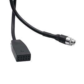 Адаптер Aux 3,5 мм в машину BMW для прослушивания музыки длина 1,5 метра