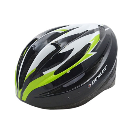 Шлем велосипедный Dunlop D-41628 размер S черно-зеленый
