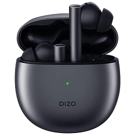 Наушники TWS беспроводные Bluetooth Dizo GoPods вакуумные с микрофоном серые