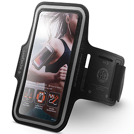 Чехол универсальный для телефона до 6,9 дюйма спортивный наручный Spigen SGP Sport Armband черный