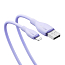 Кабель USB - Lightning для зарядки iPhone 2 м 2.4A Baseus Pudding фиолетовый