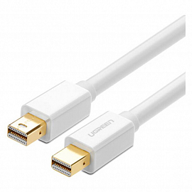 Кабель Mini DisplayPort - Mini DisplayPort (папа - папа) длина 2 м версия 1.2 Ugreen MD111 белый