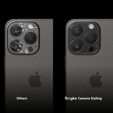 Защитная крышка на камеру iPhone 13 Pro, 13 Pro Max Ringke Camera Styling черная